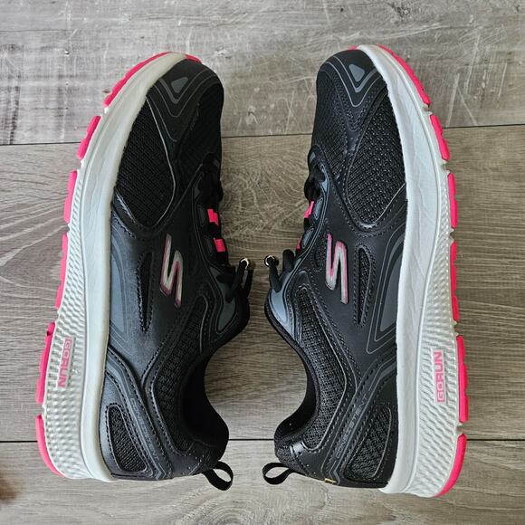 Skechers Go Run Consistent Sneakers Womens Black & Pink Athletic Shoes Size 8.5 - Picture 12 of 16
